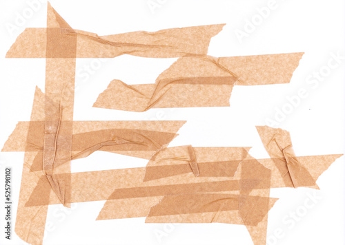 Fotografija Handmade Mixed Media Brown Tape Collage Background Texture