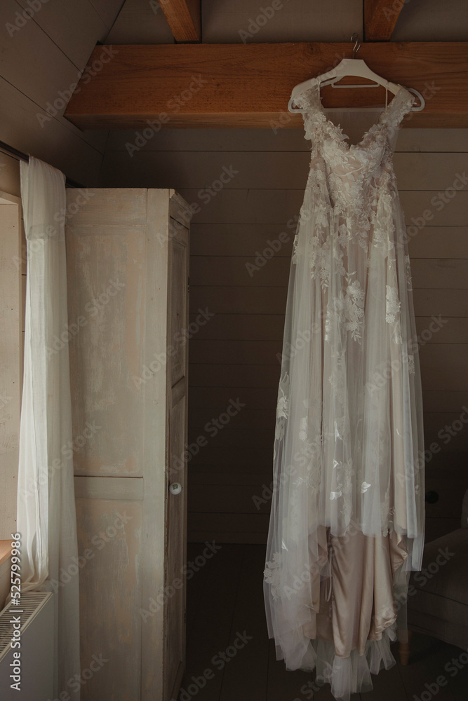 wedding dress on a hanger wedding dress on a hanger