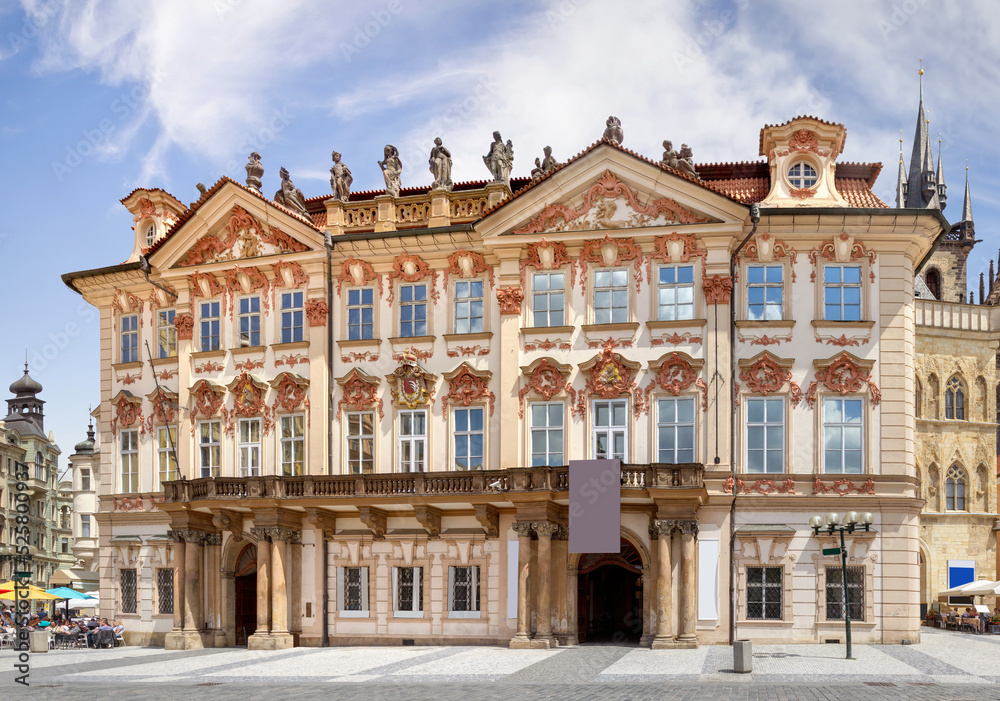 Kinsky Palace in Prague. Czhech Republic.
