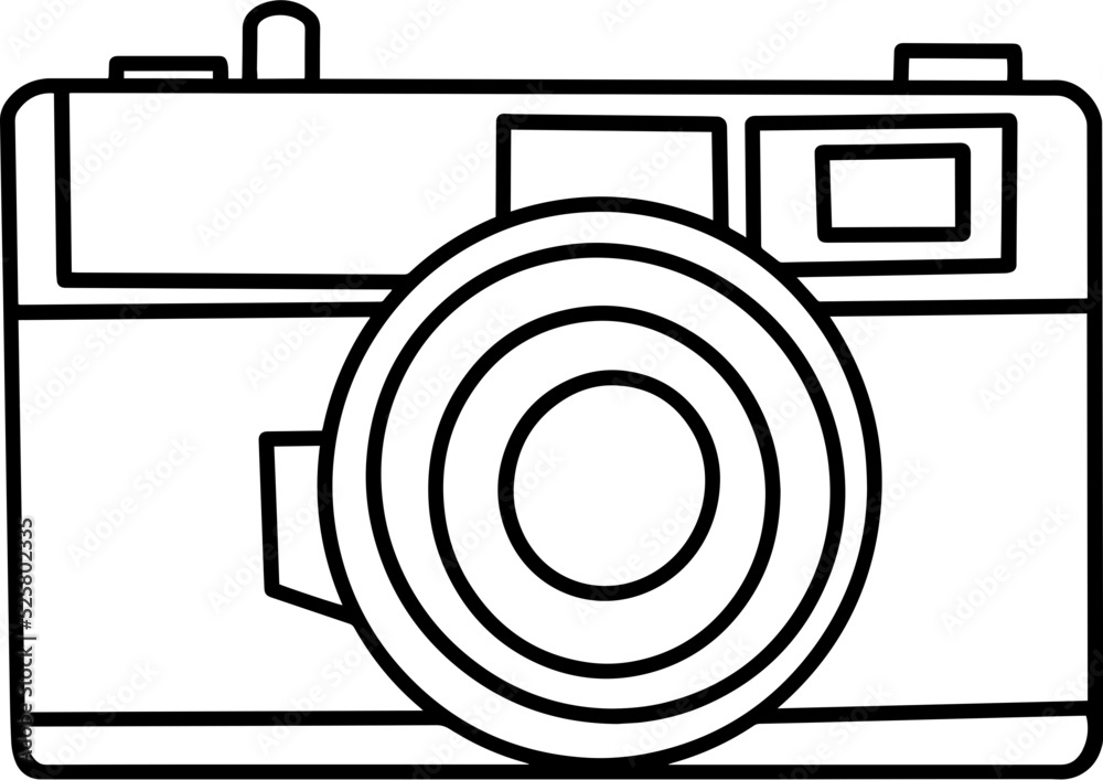 camera line drawing