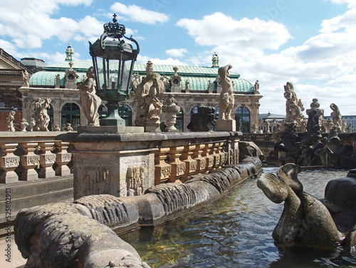 Barocke Balustrade im Dresdner Zwinger