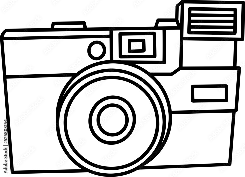 camera line drawing camera line drawing