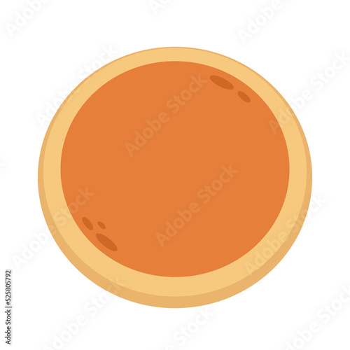 Hotteok cartoon vector. Hotteok, sometimes called Hoeddeok, is a type of filled pancake and is a popular street food in South Korea.