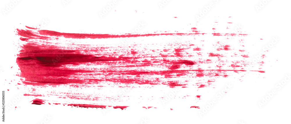 Blood Splatter Smear Stain Overlay Isolated on White Background Stock