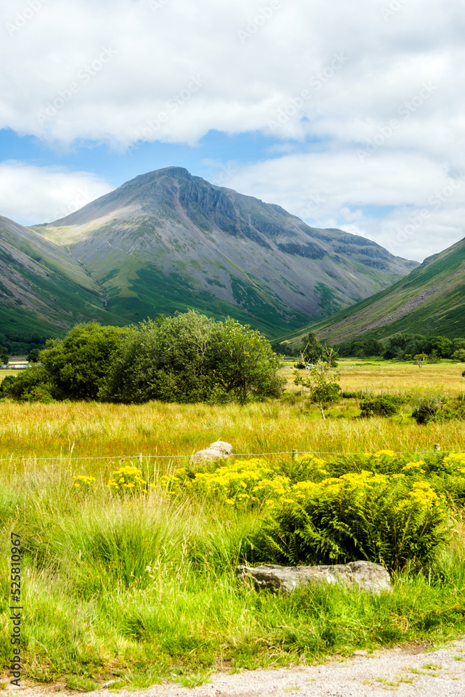 Scafell Pike from Wasdale, Cumbria, England.