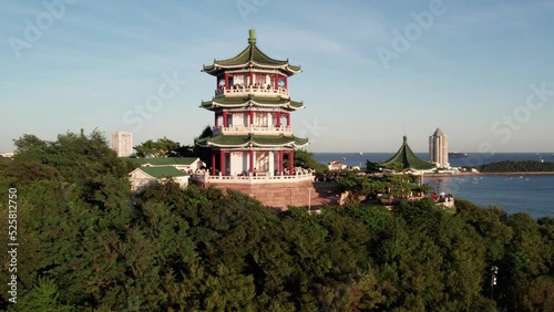 Aerial photography of Qingdao Qianhai First-line Bay Area Scenic Area photo