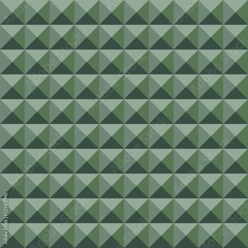 Green square background and Green seamless pattern.