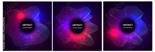 Sound circular wave with light effects