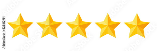 Five stars rating button