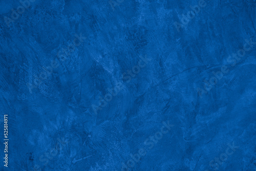 Old wall pattern texture cement blue dark abstract blue color design are light with black gradient background.