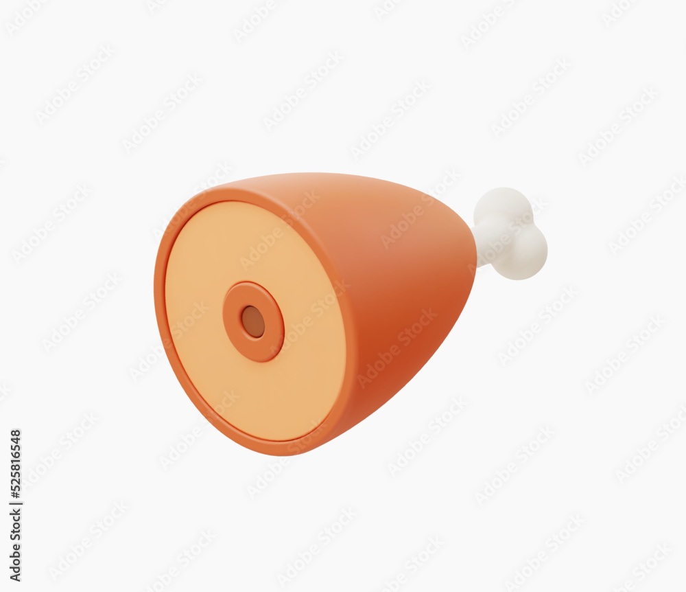 3d Realistic Meat icon vector illustration 3d Realistic Meat icon vector illustration