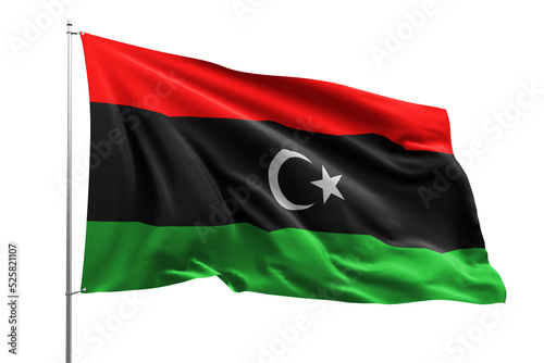flag real realistic fabric flying wave shine country nation national pole hd transparent png libya photo