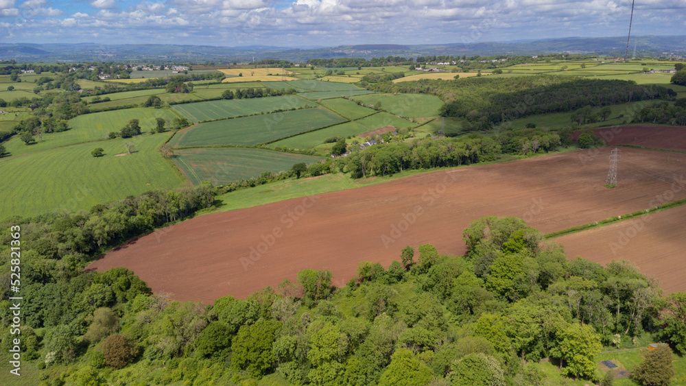 Aerial views over the Vale of glamorgan