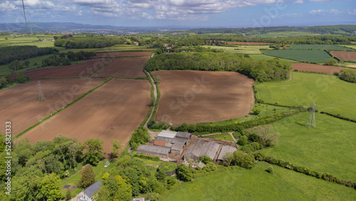 Aerial views over the Vale of glamorgan