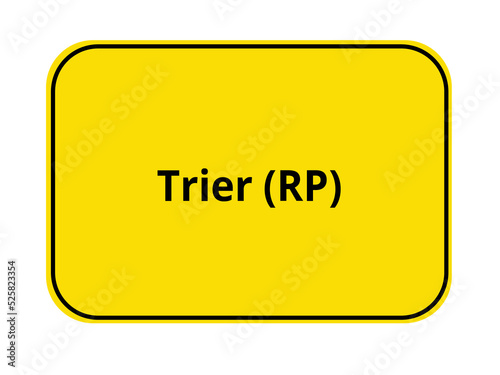 Ortseingangsschild - Trier RP