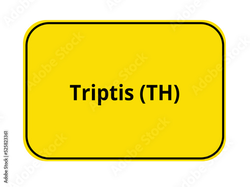 Ortseingangsschild - Triptis TH