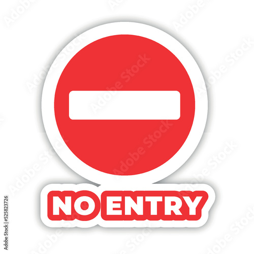 Free Download no entry editable modern vector icon and text effect design - GFXLoad