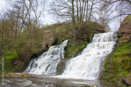 Dzhurinsky waterfall in Ternopil region, Ukraine photo