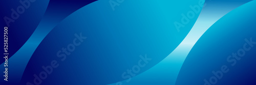 Fotografie, Obraz Minimalistic blue gradient banner design