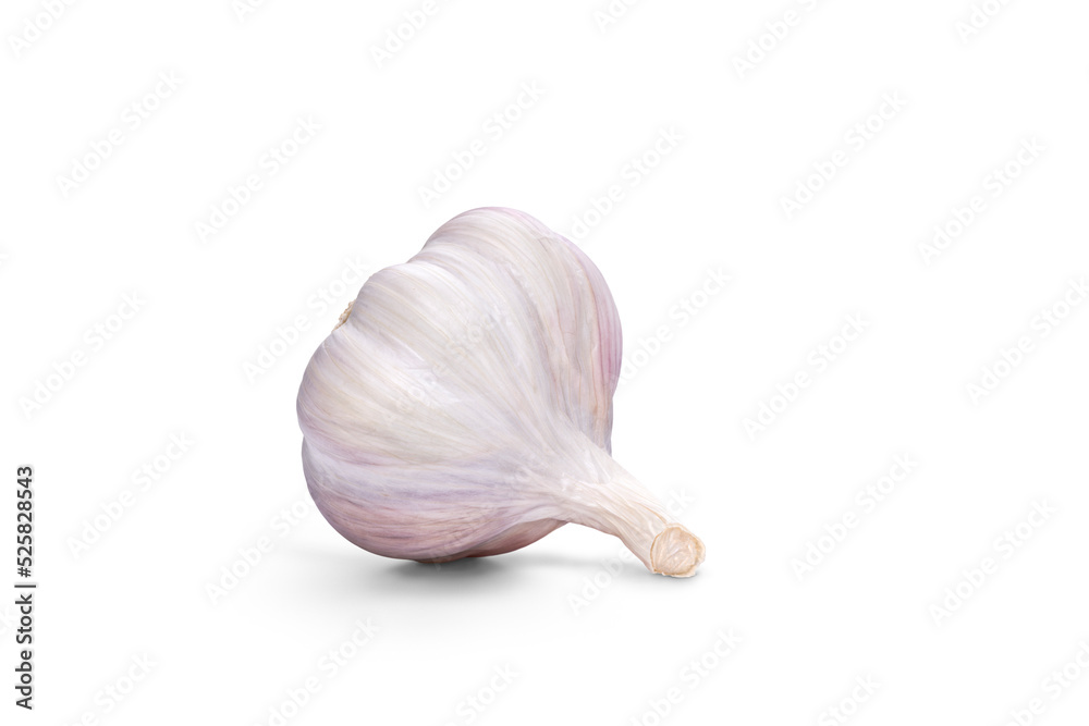 Garlic bulb Isolated against a flat background.