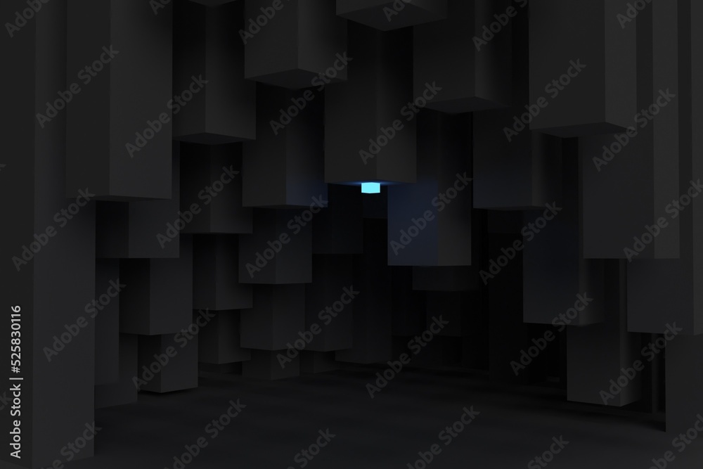 Abstract cavern with dark solid columns. Abstract cavern with dark solid columns.