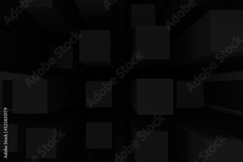 Abstract dark stone solid columns.