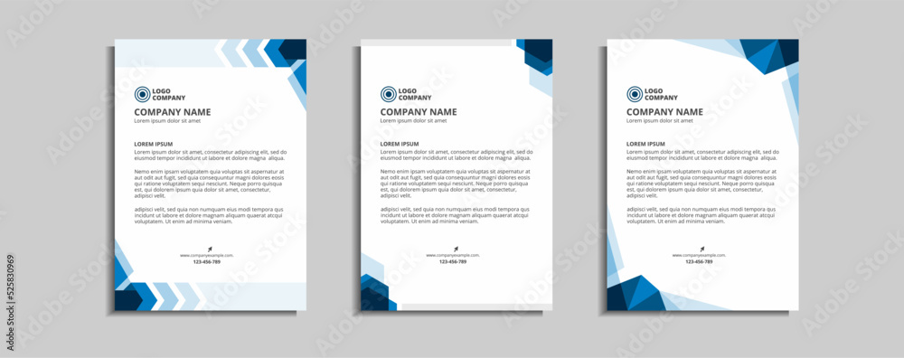 modern corporate letterhead template 