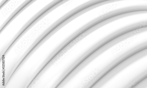 Abstract white background. Wave. Abstract white leafs. 3D. 3D rendering