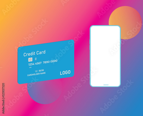 Glassmorphic bank card