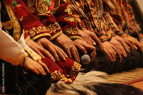 Men in folkloric clothes in Konya Akşehir