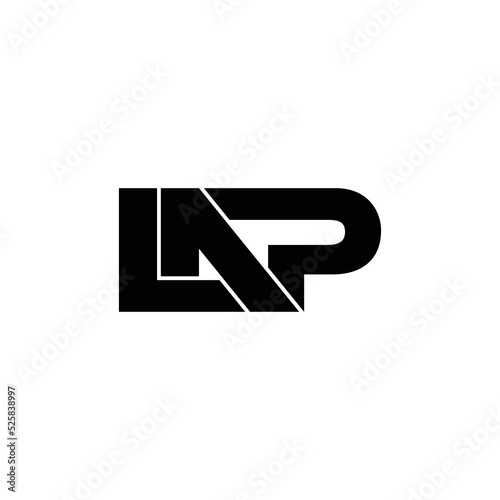 LAP letter monogram logo design vector