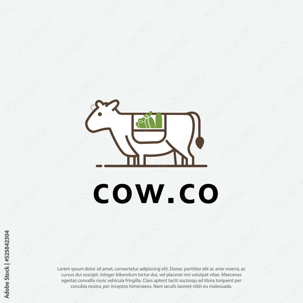 Dairy cow. cow bags. cow carrier simple symbols for your milk, cow farm products. Vector simple logo icons Dairy cow. cow bags. cow carrier simple symbols for your milk, cow farm products. Vector simple logo icons