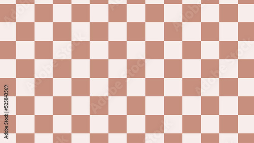 aesthetic cute minimal brown checkers, checkerboard, gingham decoration