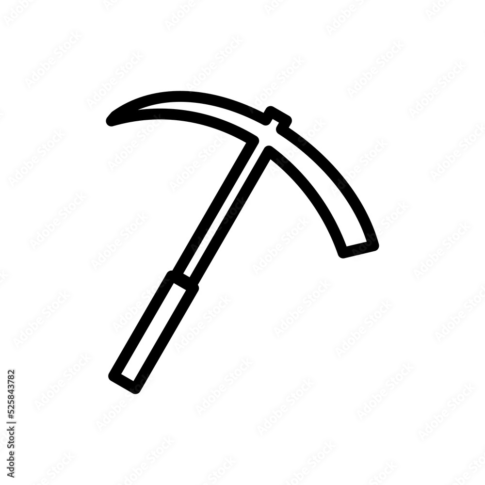pickaxe icon vector illustration logo template for many purpose. Isolated on white background. pickaxe icon vector illustration logo template for many purpose. Isolated on white background.