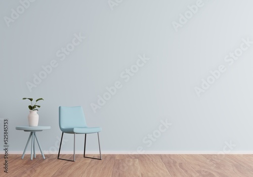 Fototapeta Naklejka Na Ścianę i Meble -  Minimalist modern living room interior background, living room in Scandinavian style, empty wall mockup, 3d rendering