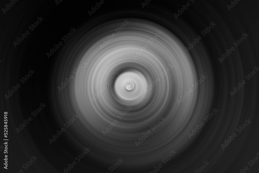 Obraz premium digital radial motion blurred picture in black and white mode