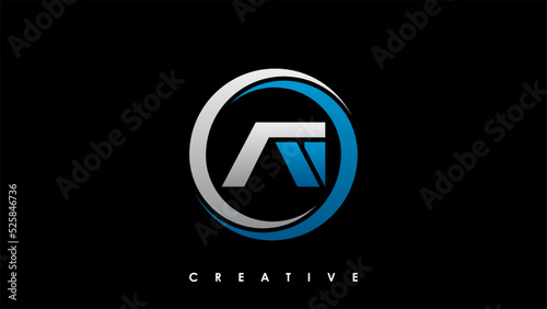 AI Letter Initial Logo Design Template Vector Illustration