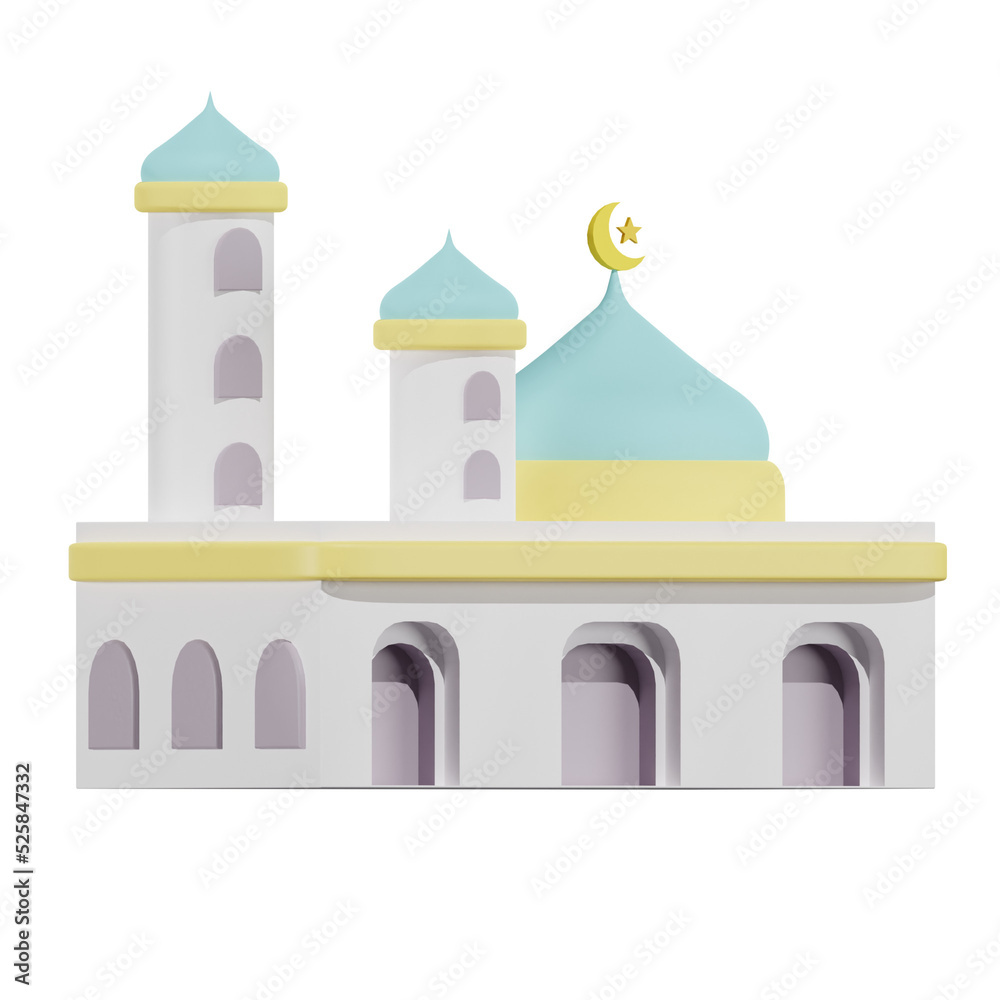 Mosque 3D Illustrations