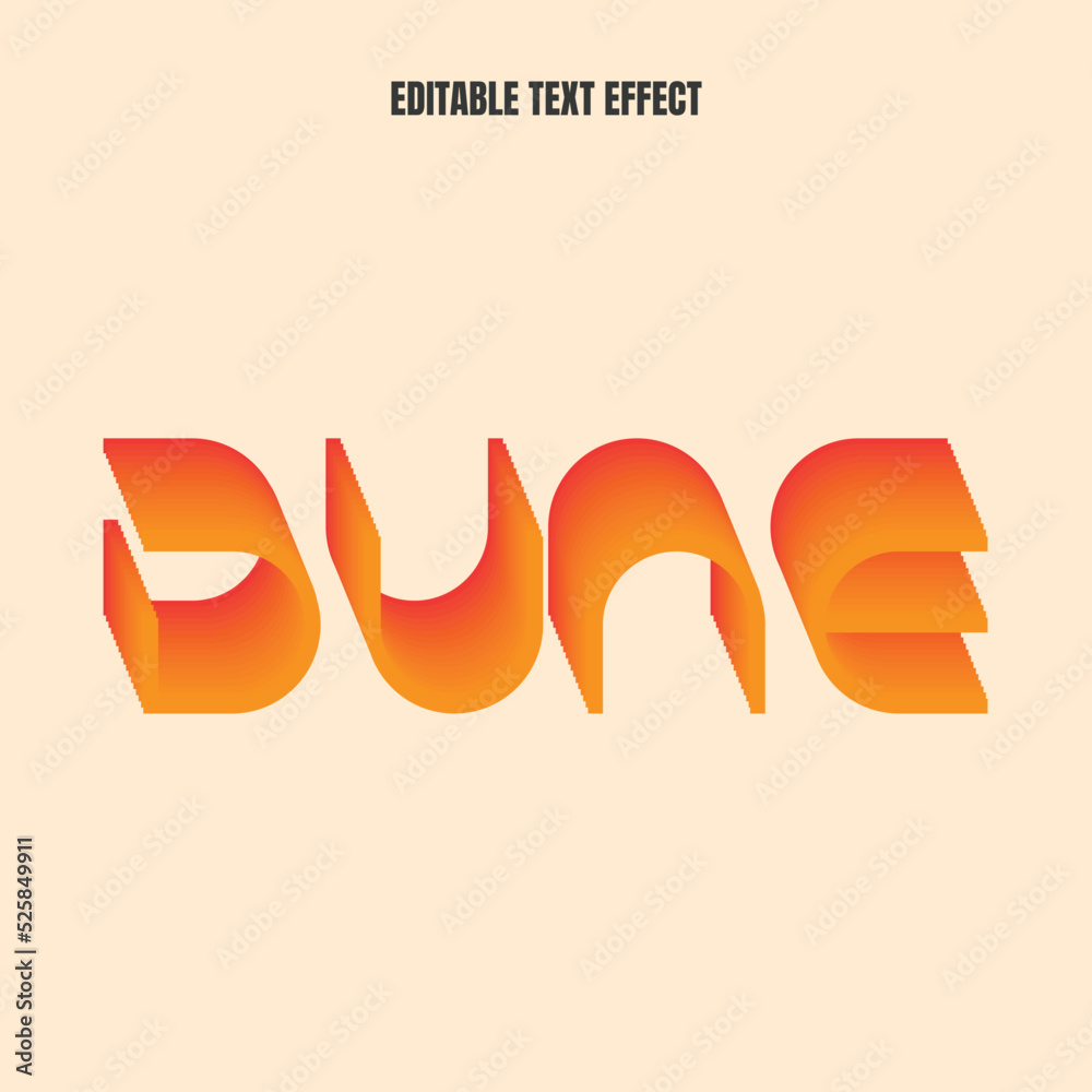 Fototapeta premium Editable vector text effect