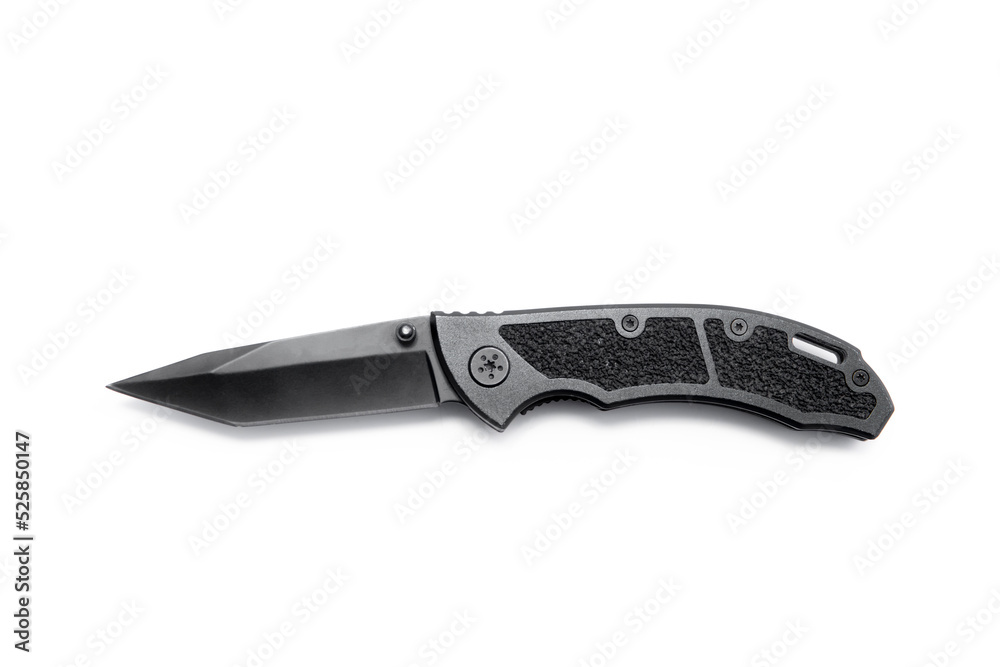 folding pocket knife on white background folding pocket knife on white background