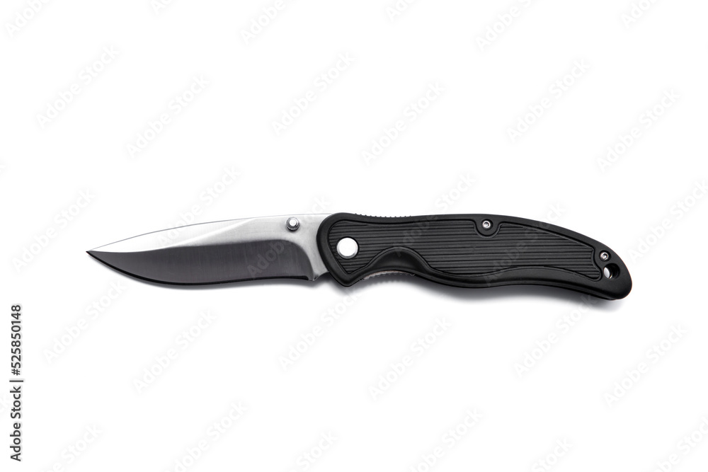 folding pocket knife on white background folding pocket knife on white background