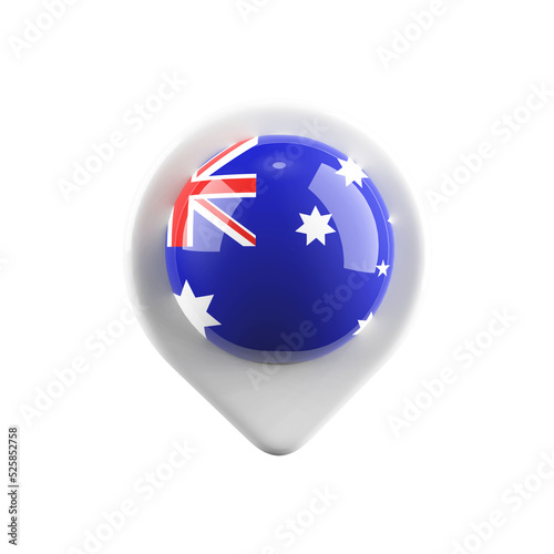3D Icon of Location of Australia Free Download 3D Icon of Location of Australia - GFXLoad