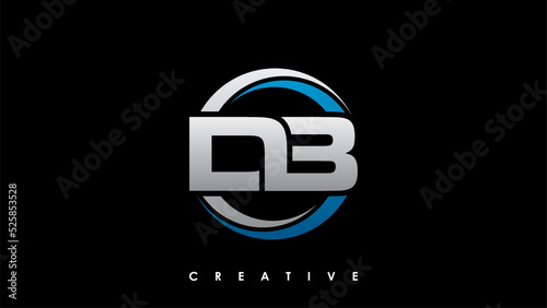 DB Letter Initial Logo Design Template Vector Illustration