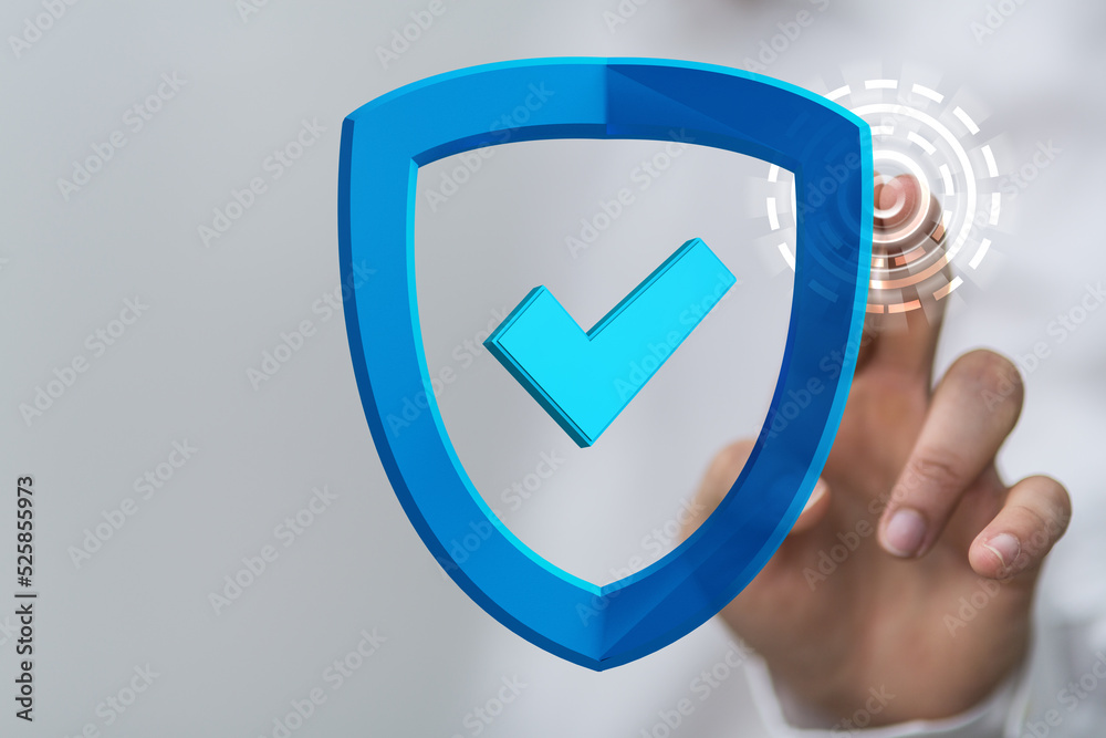 Information technology protected with firewall, secure access and encryption against cyber