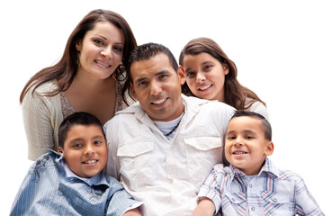 Transparent PNG of Happy Hispanic Family.
