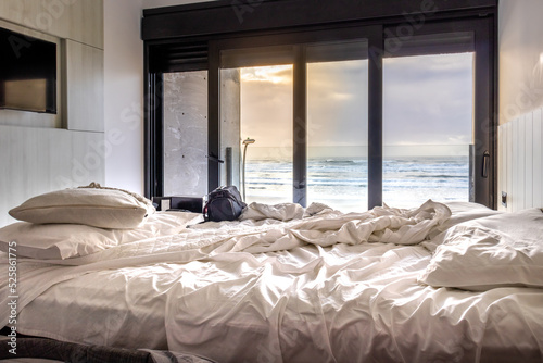 bedroom with sea view