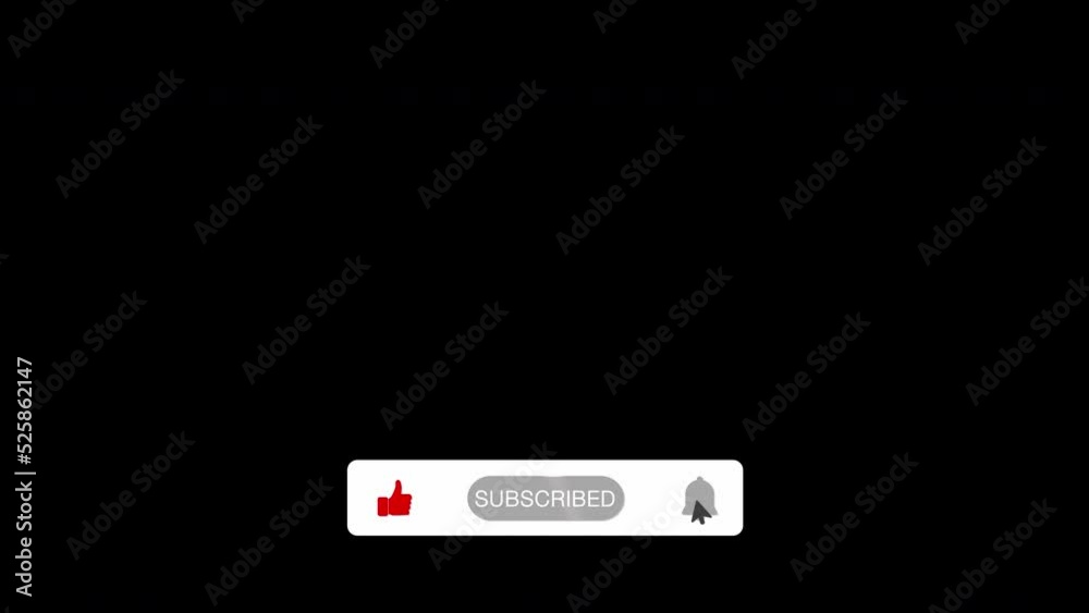 Subscribe Button Animation. Alpha Channel. Prores4444 Subscribe Button Animation. Alpha Channel. Prores4444