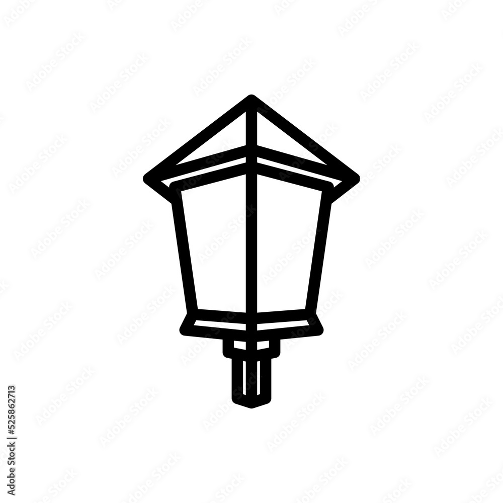 garden lamp icon vector illustration logo template for many purpose. Isolated on white background. garden lamp icon vector illustration logo template for many purpose. Isolated on white background.