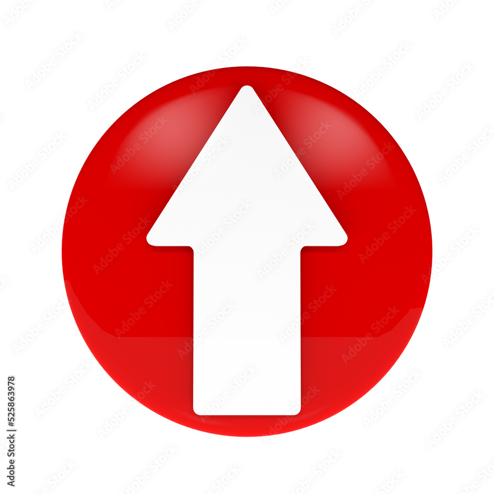 Up arrow sign 3d render Up arrow sign 3d render