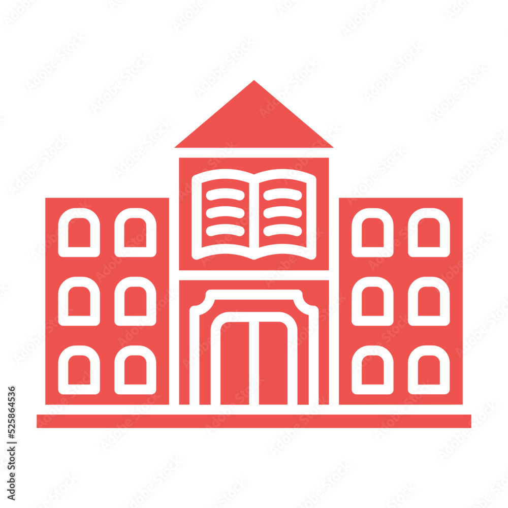 Library Multicolor Glyph Icon Library Multicolor Glyph Icon